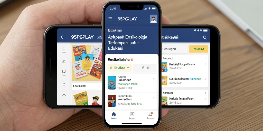 Antarmuka bersih dan informatif dari aplikasi 95PGPLAY.