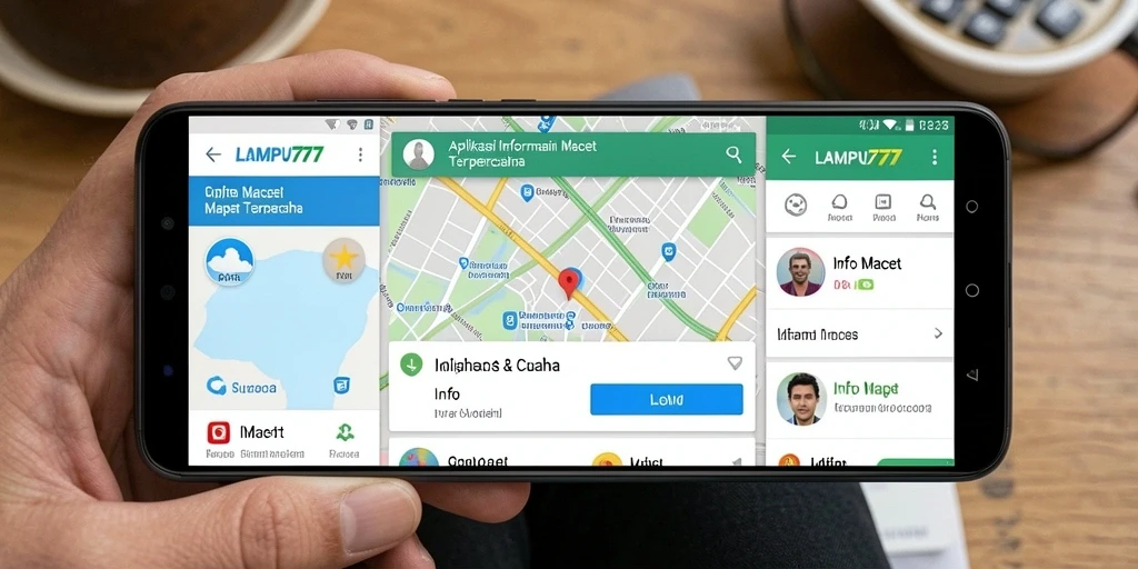 Antarmuka LAMPU777 menampilkan informasi lalu lintas secara real-time.