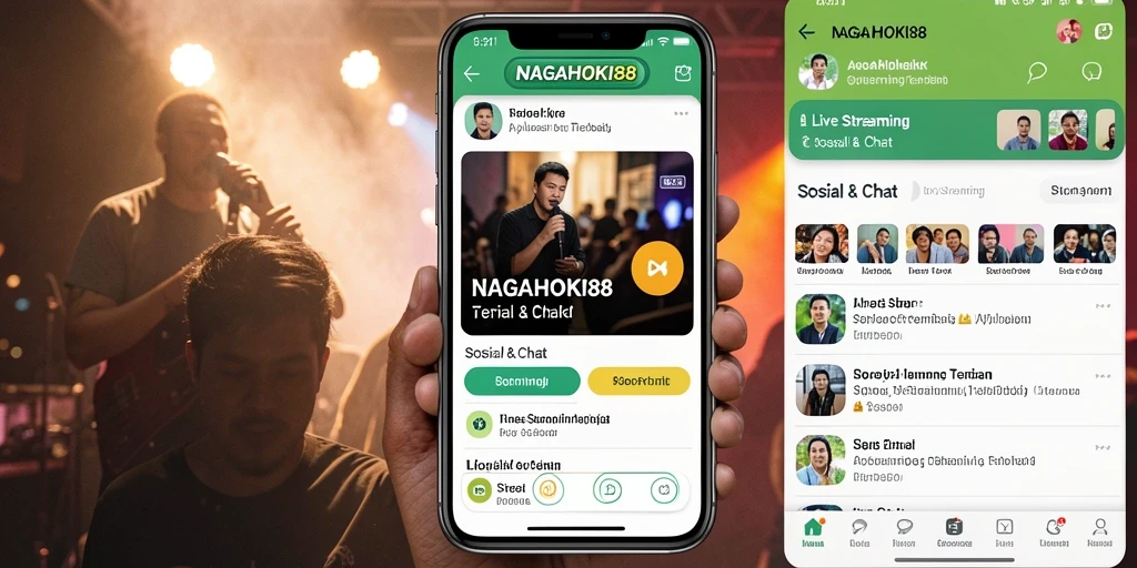 Antarmuka NAGAHOKI88 yang menarik untuk live streaming.