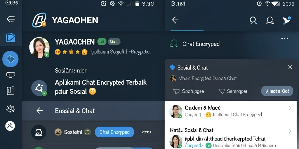 Antarmuka YAGAOHEN yang sederhana dan intuitif untuk Chat Encrypted.